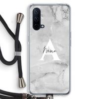 Ivory Marble: OnePlus Nord CE 5G Transparant Hoesje met koord