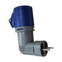 Adapter Solera 904011 Schuko CETAC Blauw Grijs 16 A