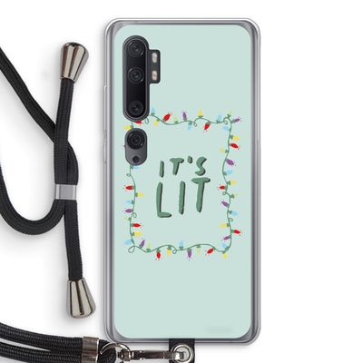 It's Lit: Xiaomi Mi Note 10 Transparant Hoesje met koord