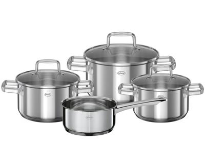 Rosle Pannenset Moments - Kookpannen + Deksels & Steelpan - 4 Delig