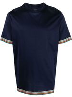 Paul Smith t-shirt à détails rayés - Bleu