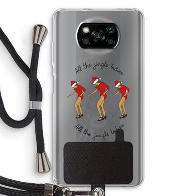 Jingle Ladies: Xiaomi Poco X3 NFC Transparant Hoesje met koord