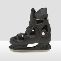 NIJDAM Nijdam hardboot ijshockeyschaatsen zwart kinderen kinderen