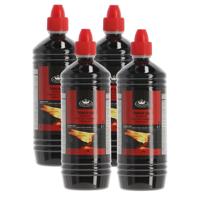 Fancy Flames Fakkelolie - 4x - 1 liter - lange brandduur - voor buitengebruik