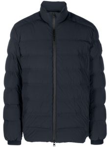 Woolrich logo-patch padded jacket - Bleu