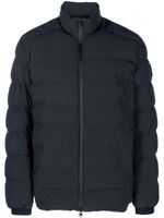 Woolrich logo-patch padded jacket - Bleu - thumbnail