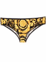 Versace culotte à motif Barocco - Noir