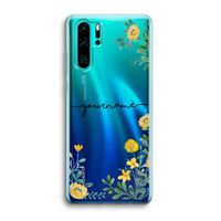 Gele bloemen: Huawei P30 Pro Transparant Hoesje