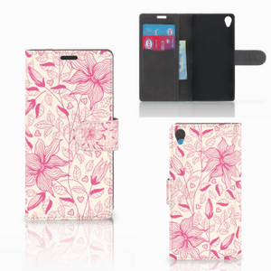 Sony Xperia Z3 Hoesje Pink Flowers