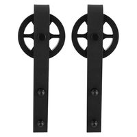 Schuifdeurhanger set Teho zwart t.b.v. extra