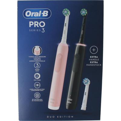 Oral B Elektrische tandenborstel pro 3 3900 black pink