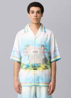 Off The Pitch Paradise Satin Shirt Heren Wit - Maat XS - Kleur: Wit | Soccerfanshop