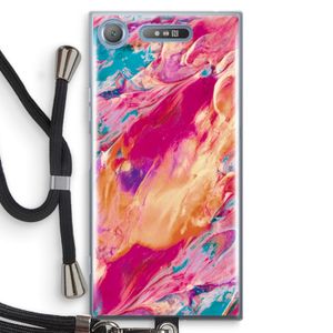 Pastel Echoes: Sony Xperia XZ1 Transparant Hoesje met koord