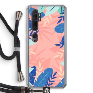 Tropisch: Xiaomi Mi Note 10 Transparant Hoesje met koord