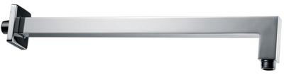 Wiesbaden luxe douche-arm vierkant muurbev.40cm chroom