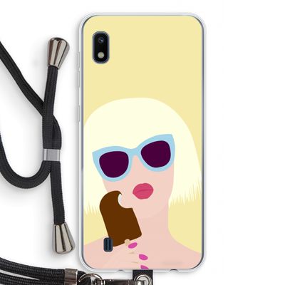Ice cream: Samsung Galaxy A10 Transparant Hoesje met koord