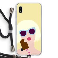 Ice cream: Samsung Galaxy A10 Transparant Hoesje met koord