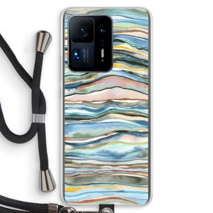 Watercolor Agate: Xiaomi Mi Mix 4 Transparant Hoesje met koord