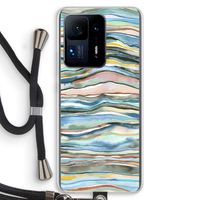 Watercolor Agate: Xiaomi Mi Mix 4 Transparant Hoesje met koord