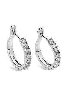 LEO PIZZO boucles d'oreilles en or blanc 18ct ornées de diamants - Argent