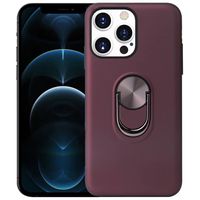 iPhone X hoesje - Backcover - Ringhouder - TPU - Paars - thumbnail