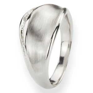 YO DESIGN T1008 Ring Radius zilver-zirconia Maat 19