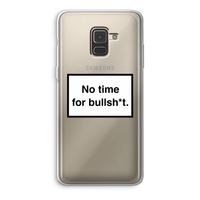 No time: Samsung Galaxy A8 (2018) Transparant Hoesje