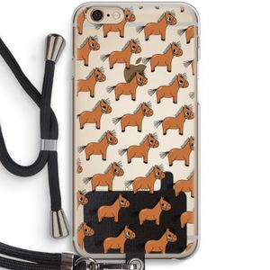 Pony: iPhone 6 / 6S Transparant Hoesje met koord