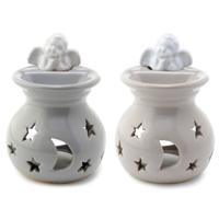 Maan en Sterren Cherubijnen Keramiek Olie- en Wax Geurbrander