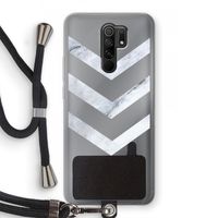 Marmeren pijlen: Xiaomi Redmi 9 Transparant Hoesje met koord