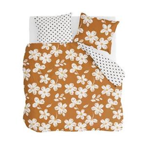 Walra - Dekbedovertrek Fancy Flowers - 240x220 - Cognac