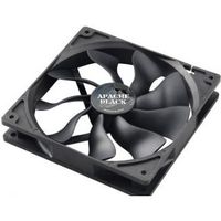 Akasa 14cm APACHE Black Computer behuizing Ventilator Zwart - thumbnail