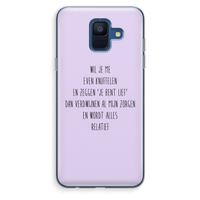 Relatief: Samsung Galaxy A6 (2018) Transparant Hoesje
