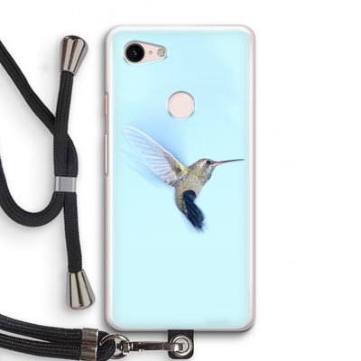 Kolibri: Pixel 3 Transparant Hoesje met koord