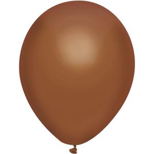 Ballonnen - bruin - verjaardag/thema feest - 100x stuks - 29 cm