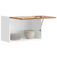 Keukenwandkast Kalmar bewerkt hout oud houtkleurig