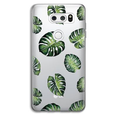 Tropische bladeren: LG V30 Transparant Hoesje
