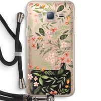 Sweet little flowers: Samsung Galaxy J3 (2016) Transparant Hoesje met koord