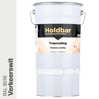 Holdbar Trapcoating Verkeerswit (RAL 9016) 5 kg