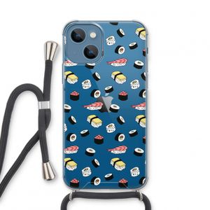 Sushi time: iPhone 13 mini Transparant Hoesje met koord