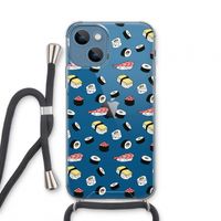 Sushi time: iPhone 13 mini Transparant Hoesje met koord