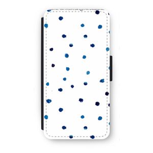 Blauwe stippen: iPhone 7 Plus Flip Hoesje