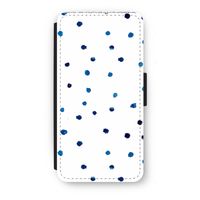 Blauwe stippen: iPhone 7 Plus Flip Hoesje