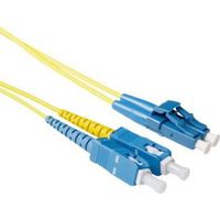 ACT 5 meter LSZH Singlemode 9/125 OS2 short boot glasvezel patchkabel duplex met LC en SC connectore ACT 5 meter LSZH Singlemode 9/125 OS2 short boot glasvezel patchkabel duplex met LC en SC connectore