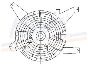 Ventilator, condensator airconditioning 85383
