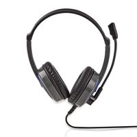 Nedis GHST200BK hoofdtelefoon/headset Bedraad Hoofdband Gamen Zwart