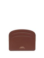 A.P.C. porte-cartes à imprimé - Marron