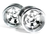 Spike truck wheel (shiny chrome/2pcs)