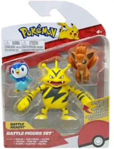Pokemon Battle Figure Pack - Piplup, Electabuzz & Vulpix