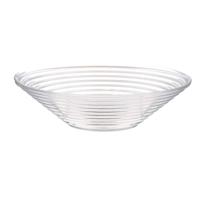 Serveerschaal/fruitschaal - transparant - glas - 29 cm - keuken